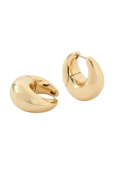 Jennifer Fisher Puffy Hinged Huggie Earrings | Thumbnail 4 Jennifer Fisher Puffy Hinged Huggie Earrings | Thumbnail 4