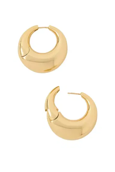 Jennifer Fisher Puffy Medium Hinged Hoop Earrings | Thumbnail 1 Jennifer Fisher Puffy Medium Hinged Hoop Earrings | Thumbnail 1