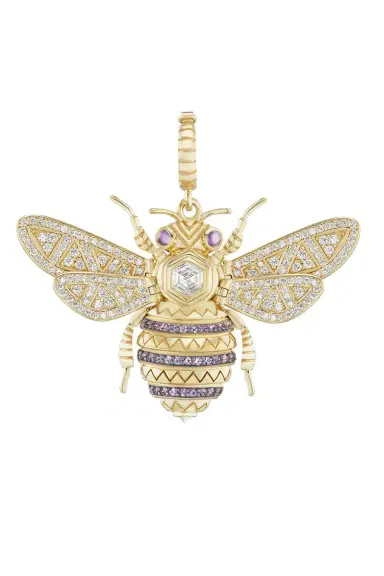 Harwell Godfrey Purple Honey Bee Pendant | Thumbnail 1 Harwell Godfrey Purple Honey Bee Pendant | Thumbnail 1