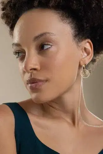 CADAR Python Drop Short Earrings | Thumbnail 4