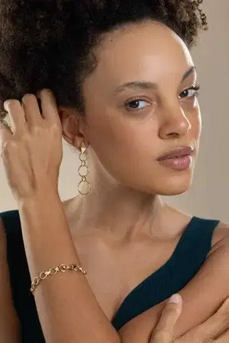 CADAR Python Long Drop Earrings | Thumbnail 3