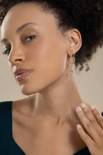 CADAR Python Long Drop Earrings | Thumbnail 4
