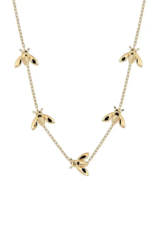 SARA WEINSTOCK Queen Bee 5 Station Necklace