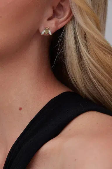 SARA WEINSTOCK Queen Bee Stud Earrings | Thumbnail 2