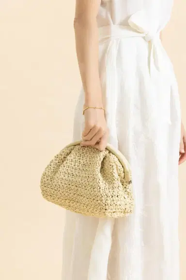ELEVENTY Raffia Clutch | Thumbnail 2