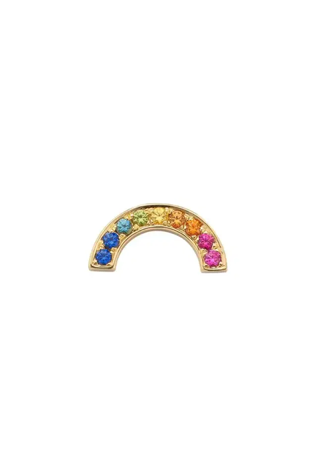 Robinson Pelham Rainbow Sapphire Stud Earring