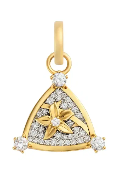 Foundrae Resilience - Diamond Pavé Miniature Blossoms Pendant | Thumbnail 1