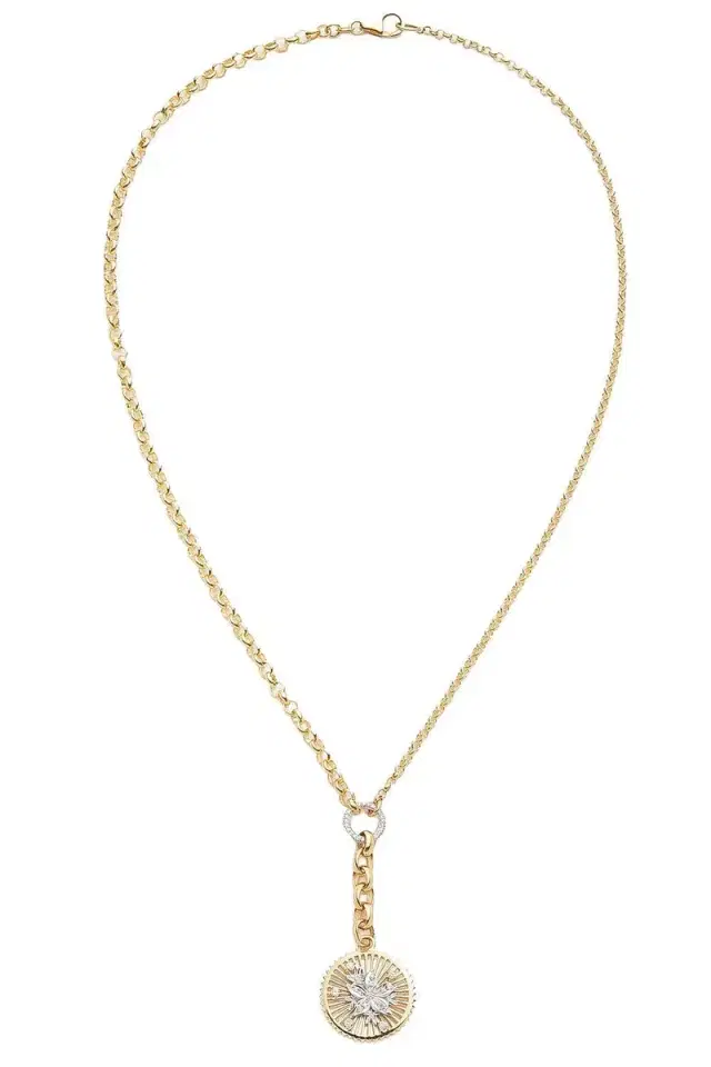 Foundrae Resilience Medium Mixed Belcher Diamond Necklace