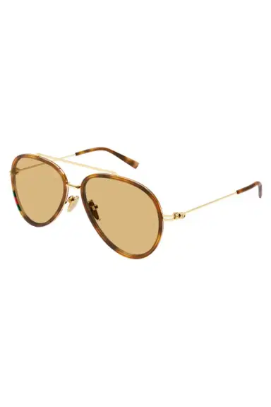 Gucci Retro Trim Aviator Sunglasses | Thumbnail 2