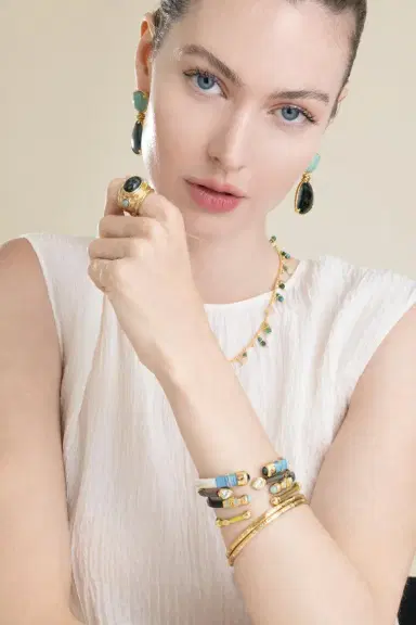 Gas Bijoux Rhinestone Bambini Strass Bangle Bracelet | Thumbnail 3
