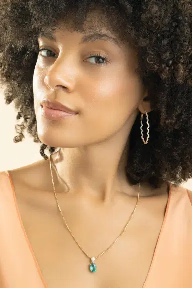 GRAZIELA Rio Diamond Inside Outside Hoop Earrings | Thumbnail 2 GRAZIELA Rio Diamond Inside Outside Hoop Earrings | Thumbnail 2