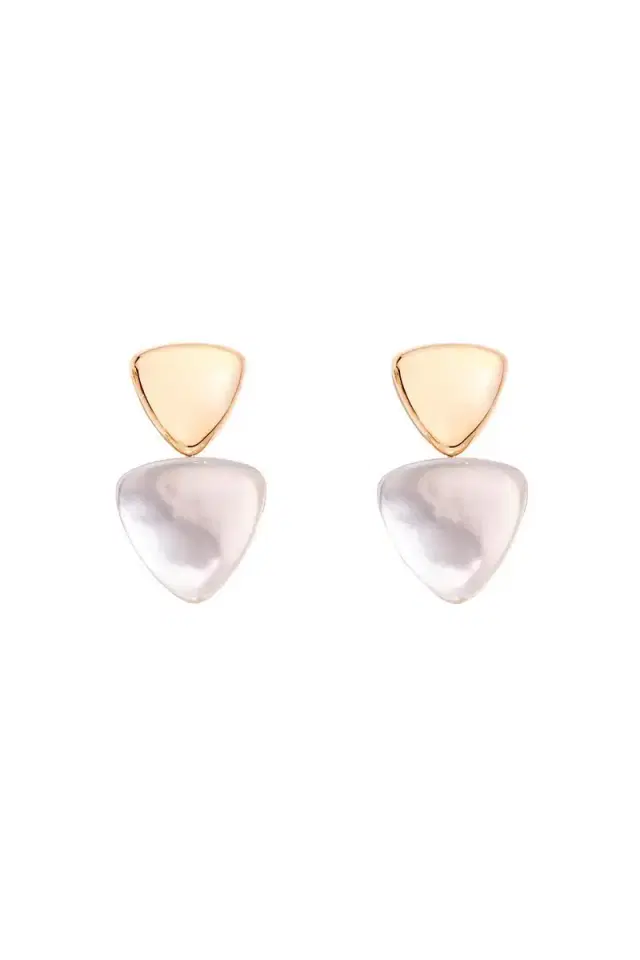 Vhernier Rock Crystal Mother of Pearl Earrings