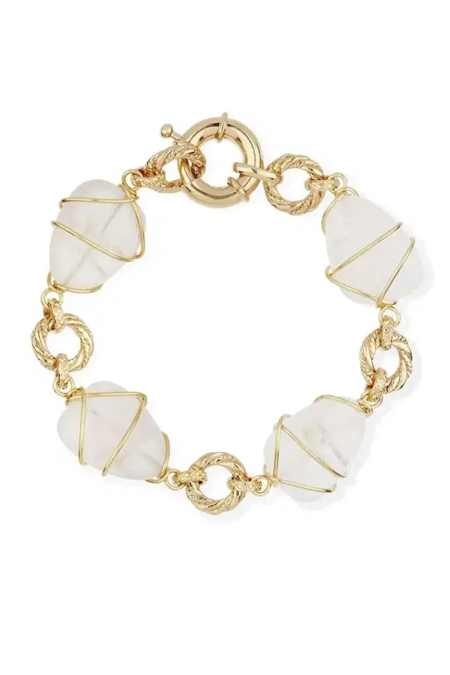 Gas Bijoux Rock Crystal Rainbow Multi Bracelet