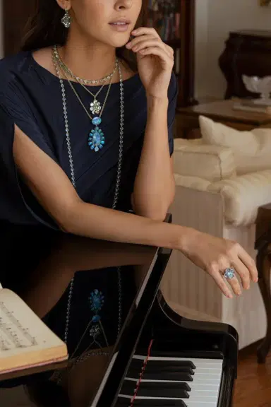 IRENE NEUWIRTH JEWELRY Rose Cut Aquamarine Necklace | Thumbnail 2