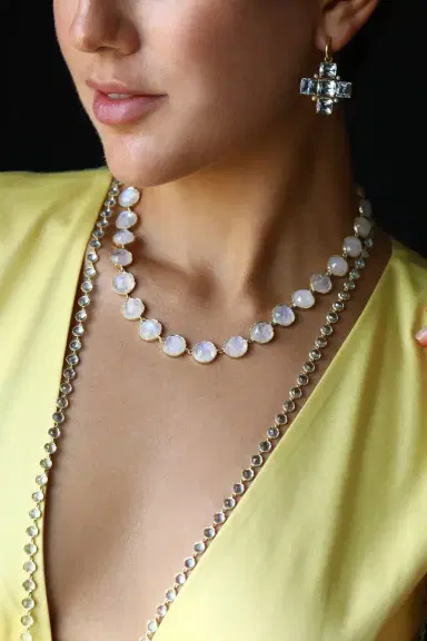 IRENE NEUWIRTH JEWELRY Rose Cut Aquamarine Necklace | Thumbnail 5