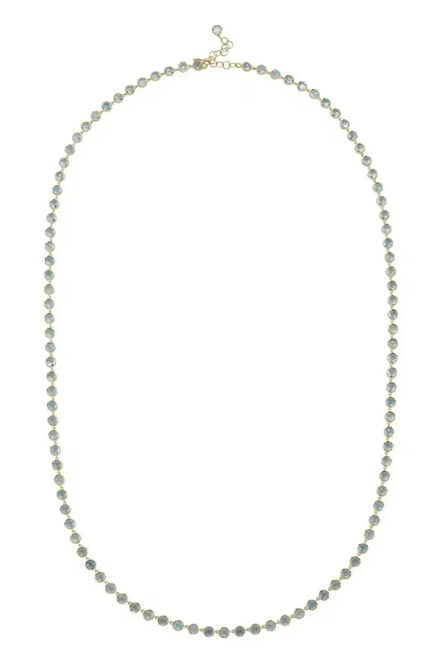 IRENE NEUWIRTH JEWELRY Rose Cut Aquamarine Necklace