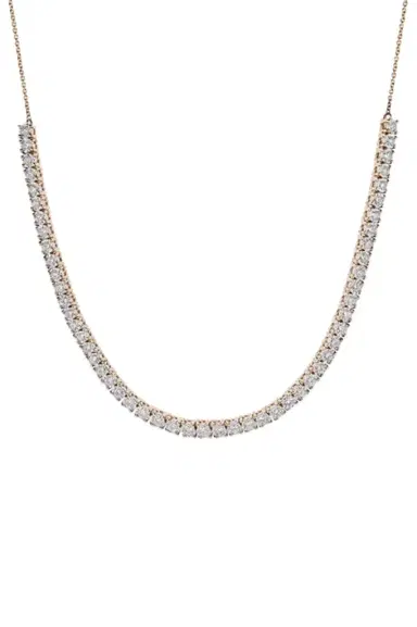DANA REBECCA DESIGNS Rose Gold Ava Bea Diamond Tennis Necklace | Thumbnail 1 DANA REBECCA DESIGNS Rose Gold Ava Bea Diamond Tennis Necklace | Thumbnail 1
