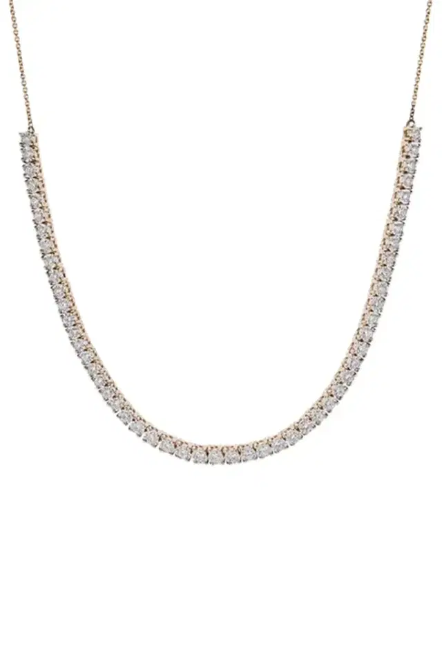 DANA REBECCA DESIGNS Rose Gold Ava Bea Diamond Tennis Necklace