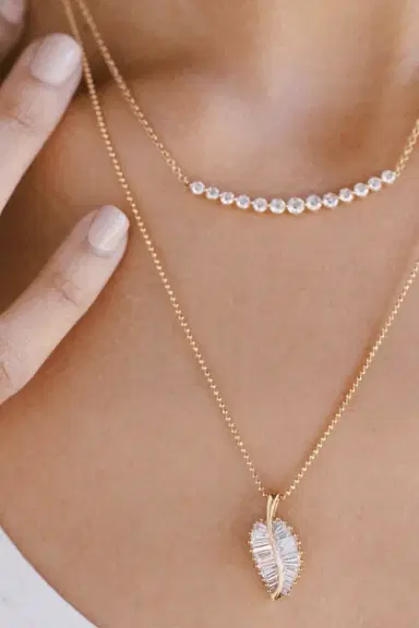 Anita Ko Rose Gold Diamond Palm Leaf Necklace | Thumbnail 2 Anita Ko Rose Gold Diamond Palm Leaf Necklace | Thumbnail 2