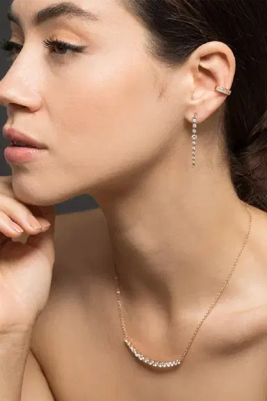 Anita Ko Rose Gold Double Row Diamond Ear Cuff | Thumbnail 3 Anita Ko Rose Gold Double Row Diamond Ear Cuff | Thumbnail 3