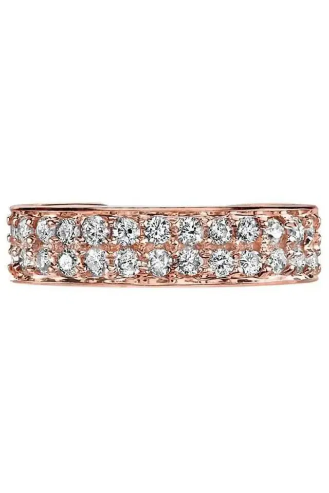 Anita Ko Rose Gold Double Row Diamond Ear Cuff