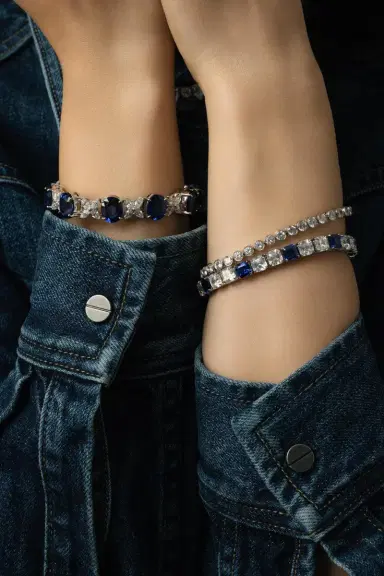 FANTASIA by DESERIO Round Brilliant Tube Bracelet | Thumbnail 2 FANTASIA by DESERIO Round Brilliant Tube Bracelet | Thumbnail 2