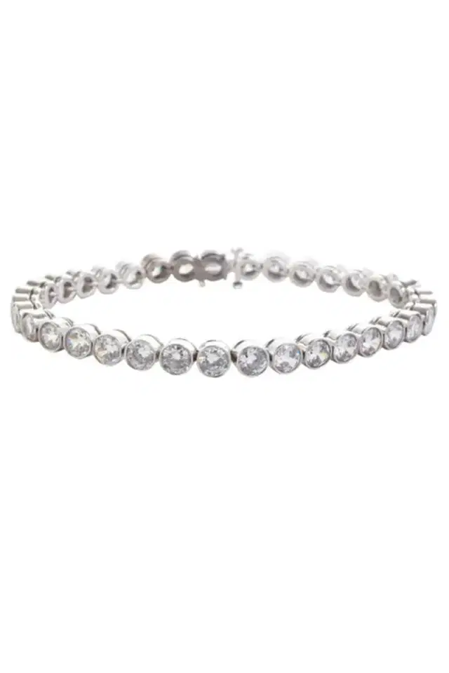 FANTASIA by DESERIO Round Brilliant Tube Bracelet