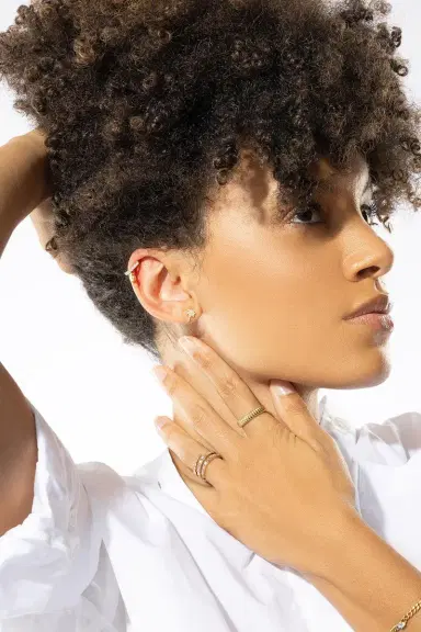 Anita Ko Round Diamond Drop Daphne Ear Cuff | Thumbnail 4