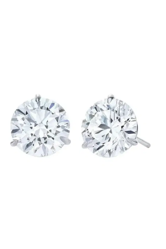 KWIAT Round Diamond Stud Earrings - 3.04ct