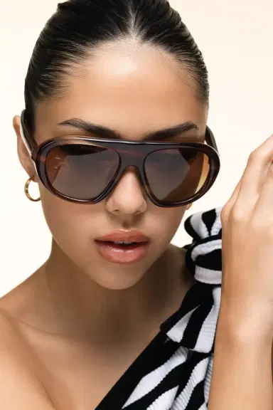 Prada Round Frame Gradient Sungllasses | Thumbnail 3