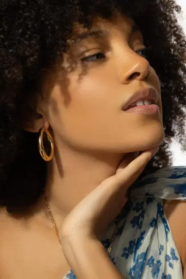 LISA NIK Round Hoop Earrings | Thumbnail 2 LISA NIK Round Hoop Earrings | Thumbnail 2