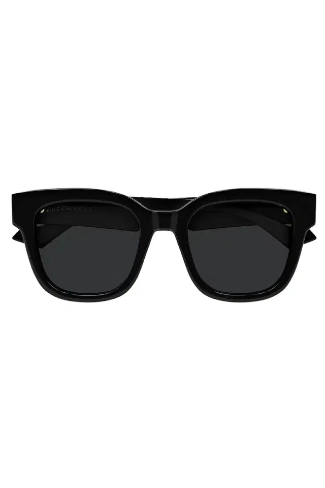 Gucci Round Logo Sunglasses - Black Grey