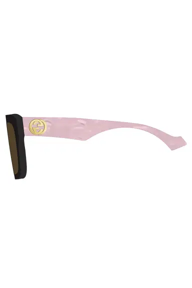 Gucci Round Logo Sunglasses - Black Pink | Thumbnail 4 Gucci Round Logo Sunglasses - Black Pink | Thumbnail 4