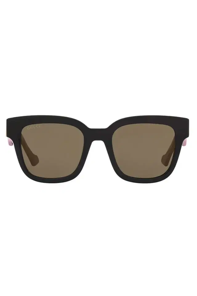 Gucci Round Logo Sunglasses - Black Pink