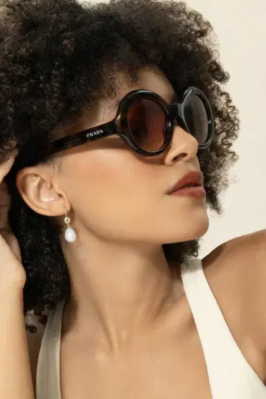 Prada Round Oversized Gradient Sunglasses | Thumbnail 5