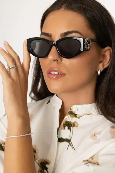 Gucci Rounded Rectangle Sunglasses | Thumbnail 4