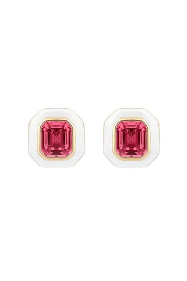 GOSHWARA Rubellite Stud Earrings | Thumbnail 1