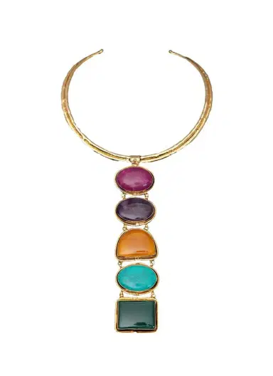 Sylvia Toledano Ruby Amethyst Quartz Turquoise Totem Necklace | Thumbnail 1 Sylvia Toledano Ruby Amethyst Quartz Turquoise Totem Necklace | Thumbnail 1