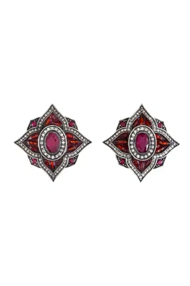 SEVAN BICAKCI Ruby Diamond Pomegranite Seed Earrings | Thumbnail 1 SEVAN BICAKCI Ruby Diamond Pomegranite Seed Earrings | Thumbnail 1