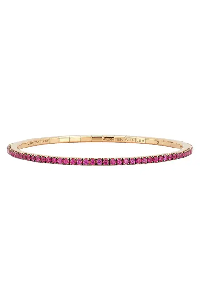 ROBERTO DEMEGLIO Ruby Extensible Stretch Tennis Bracelet