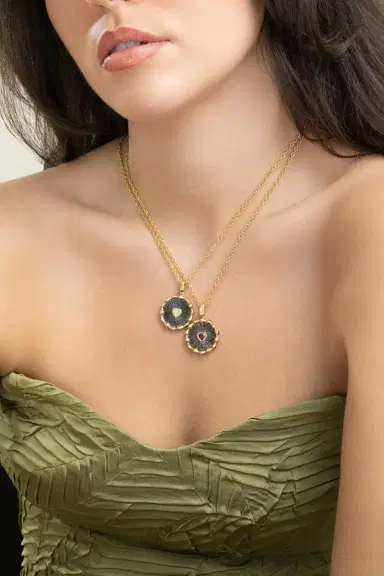 VRAM Ruby Heart Hypha Charm Necklace | Thumbnail 2 VRAM Ruby Heart Hypha Charm Necklace | Thumbnail 2