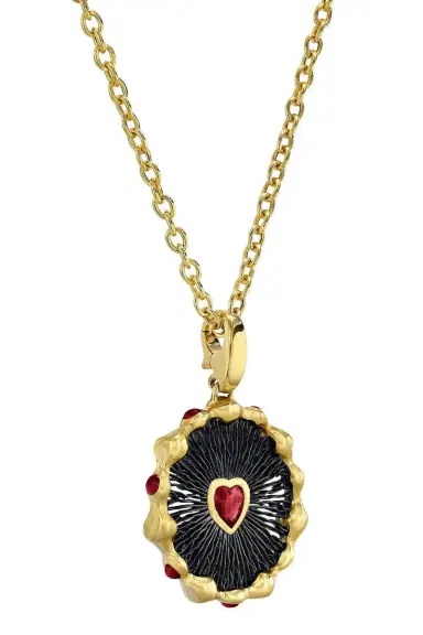 VRAM Ruby Heart Hypha Charm Necklace | Thumbnail 3 VRAM Ruby Heart Hypha Charm Necklace | Thumbnail 3