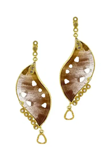 Coomi Rutilite Diamond Affinity Earrings | Thumbnail 1