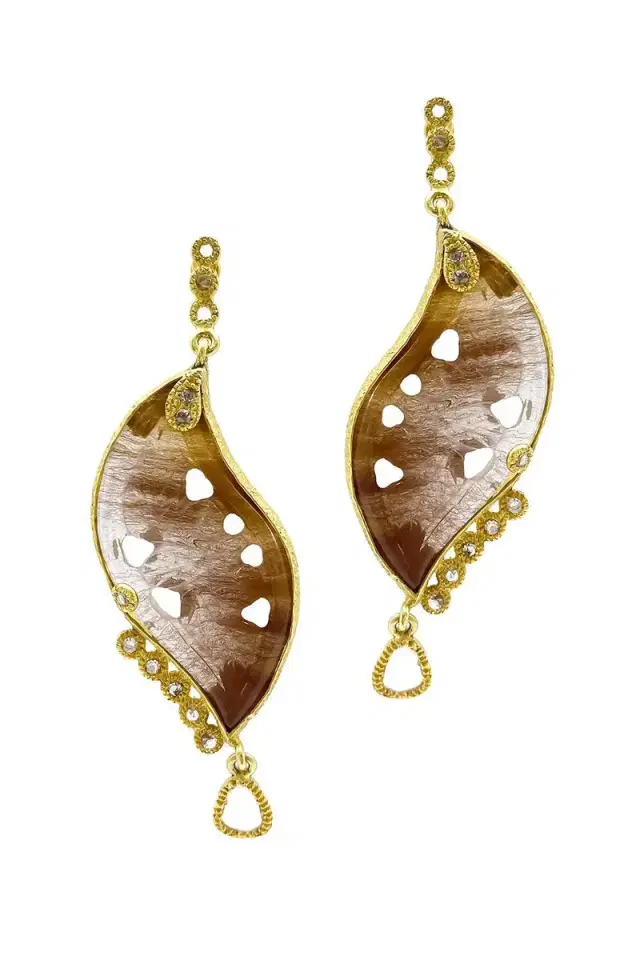 Coomi Rutilite Diamond Affinity Earrings