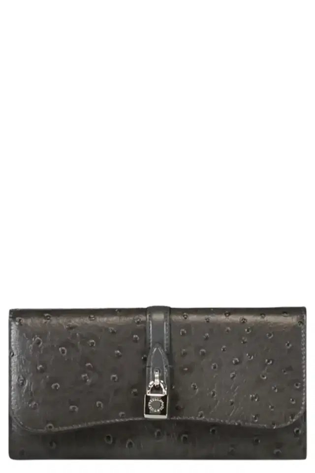 Stella McCartney Ryder Flap Continental Wallet - Slate