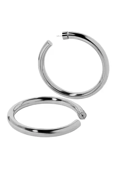 Jennifer Fisher Samira Hoop Earrings - Silver - 2in | Thumbnail 2 Jennifer Fisher Samira Hoop Earrings - Silver - 2in | Thumbnail 2