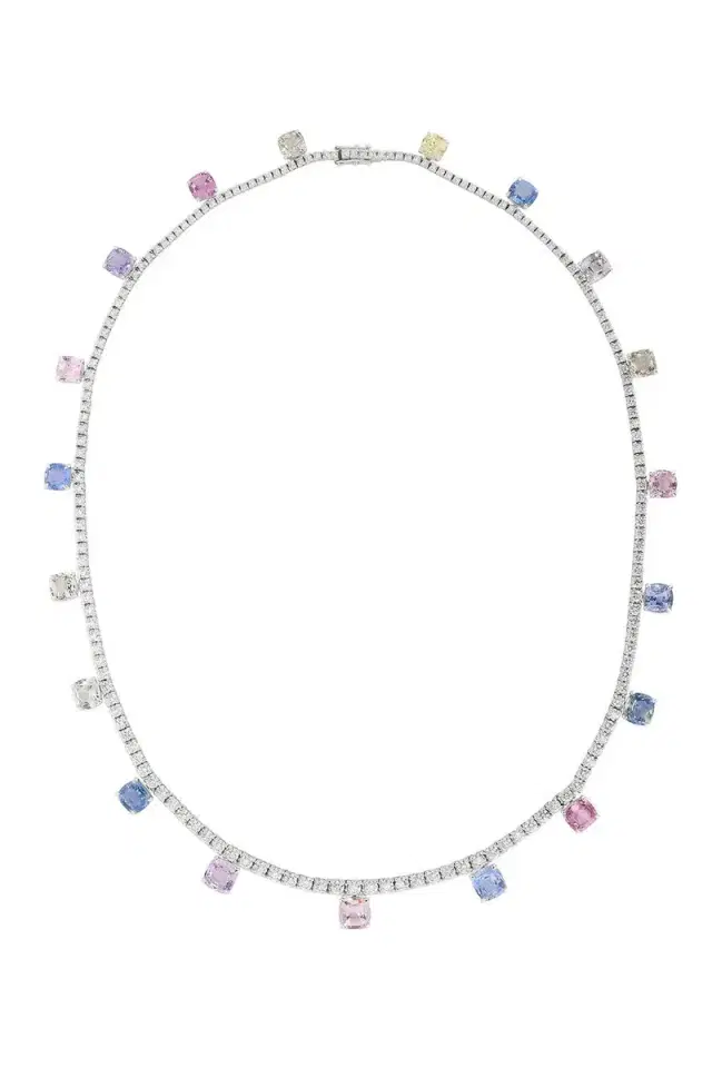 Sapphire Diamond Necklace