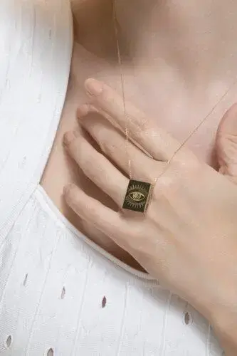 CAROL KAUFFMANN Scapular Eye Necklace | Thumbnail 3