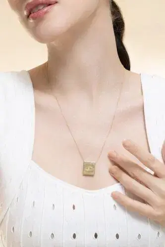 CAROL KAUFFMANN Scapular Eye Necklace | Thumbnail 4