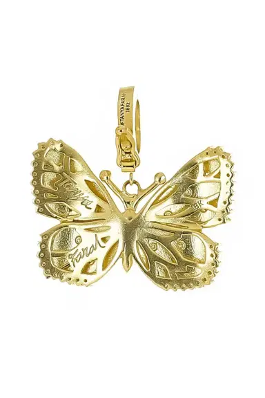 TANYA FARAH Scattered Diamond Kissing Butterfly Charm | Thumbnail 6